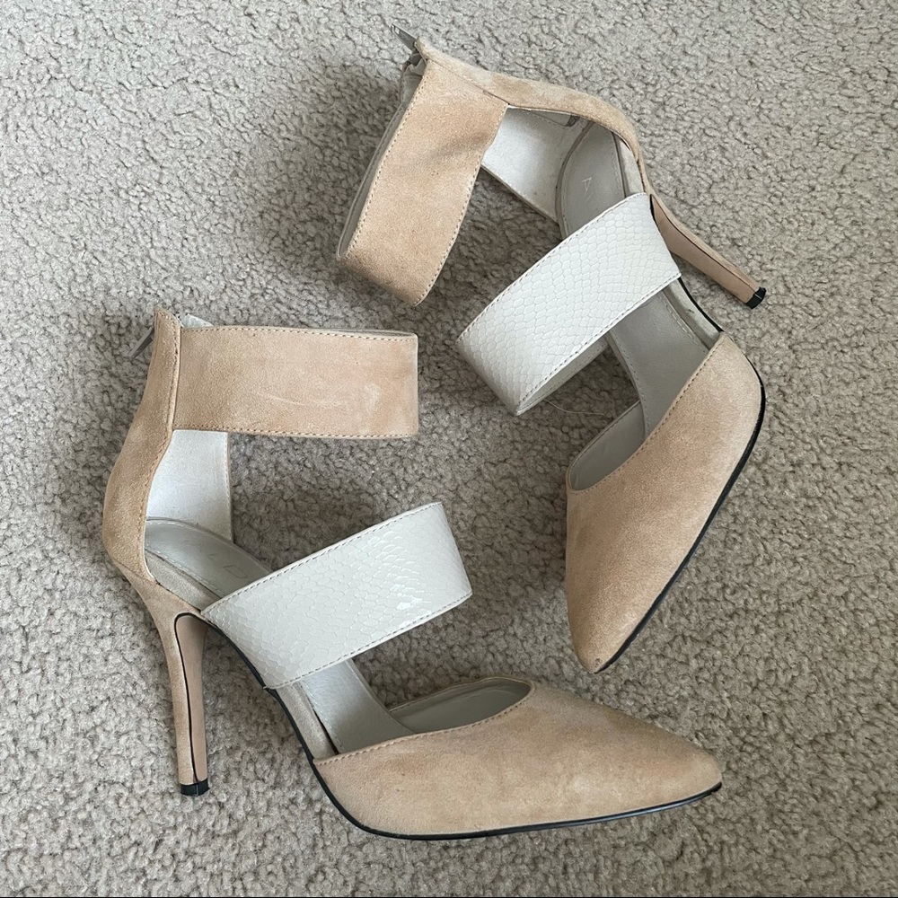 Aldo Strappy Pointy Toe Heels - Size 8.5